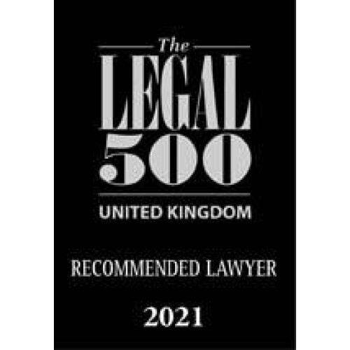 Legal 500 Recommended Lawyer 2021