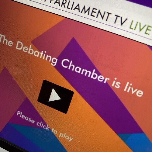 Scottish Parliament debating chamber is live