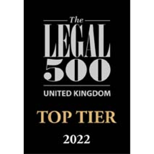 Legal 500 Top Tier 2022